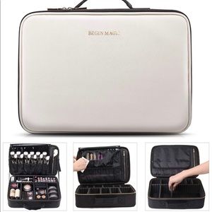 Makeup train case / travel makeup bag / organizer